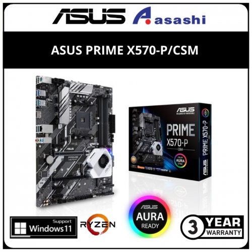 ASUS PRIME X570-P/CSM DDR4 (AM4) ATX Motherboard