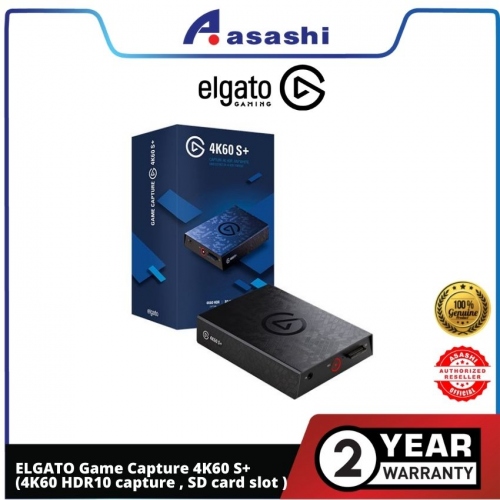 ELGATO Game Capture 4K60 S+ (4K60 HDR10 capture , SD card slot ) - 2 Years Warranty
