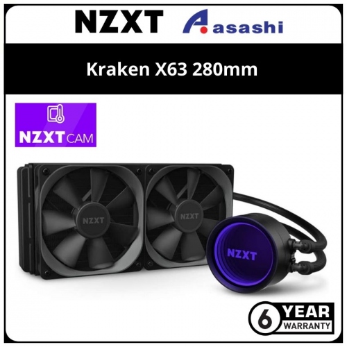 NZXT Kraken X63 280mm AIO Liquid Cooler