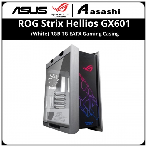 ASUS ROG Strix Helios GX601 (White) RGB TG EATX Gaming Casing (4x 14cm Fan)