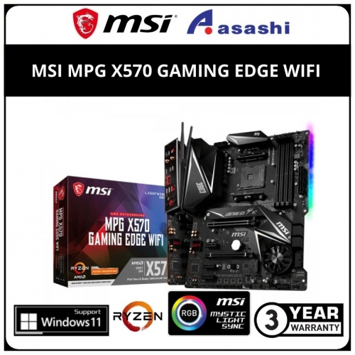MSI MPG X570 GAMING EDGE WIFI (AM4) ATX Motherboard