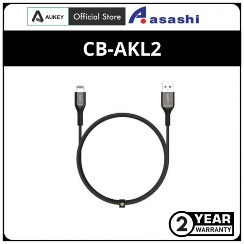 AUKEY CB-AKL2 (Black) MFI USB A To Lightning Kevlar Cable - 2 Meter