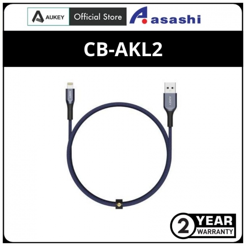 AUKEY CB-AKL2 (Blue) MFI USB A To Lightning Kevlar Cable - 2 Meter