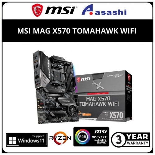 MSI MAG X570 TOMAHAWK WIFI (AM4) ATX Motherboard