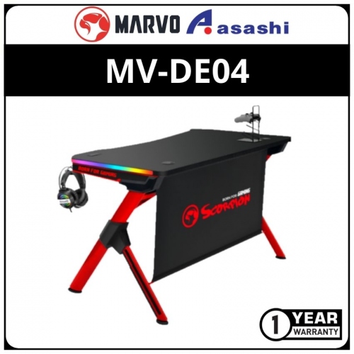 Marvo DE-04 RGB Gaming Table(1 yrs Limited Hardware Warranty)