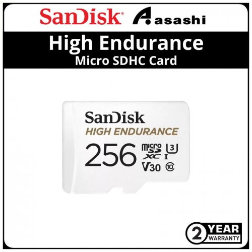 Sandisk (SDSQQNR-256G-GN6IA) 256GB UHS-I U3 V30 Class10 High Endurance Video Monitoring MicroSDXC Card - Up to 100MB/s Read Speed,40MB/s Write Speed