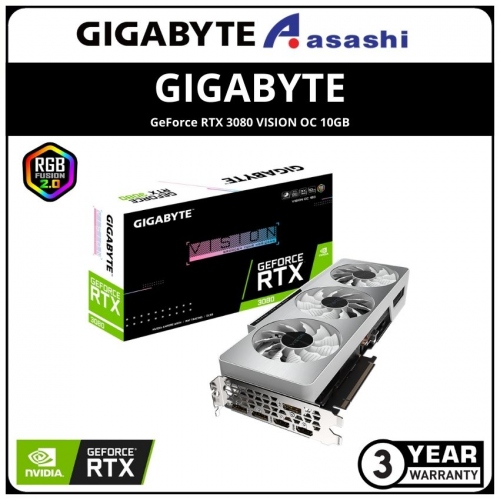 GIGABYTE GeForce RTX 3080 VISION OC 10GB GDDR6X Graphic Card (GV-N3080VISION OC-10GD)