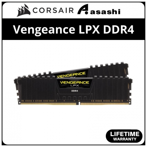 Corsair Vengeance LPX Black DDR4 32GB(2x16GB) 3600MHz CL18 XMP Support Performance PC Ram - CMK32GX4M2D3600C18