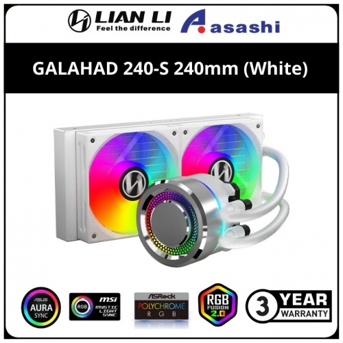 LIAN LI GALAHAD 240-S 240mm (White) AIO Liquid Cooler