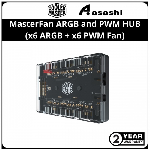 Cooler Master MasterFan ARGB and PWM HUB (x6 ARGB + x6 PWM Fan)