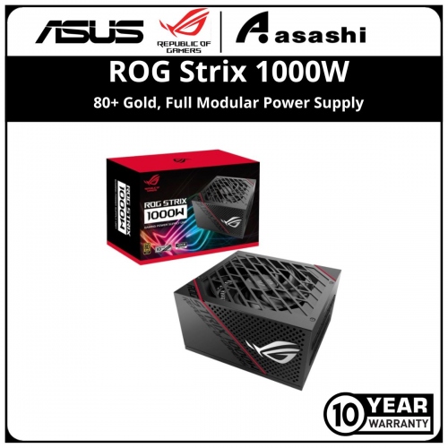 ASUS ROG Strix 1000G 80+ Gold, Full Modular Power Supply (10 Years Warranty)