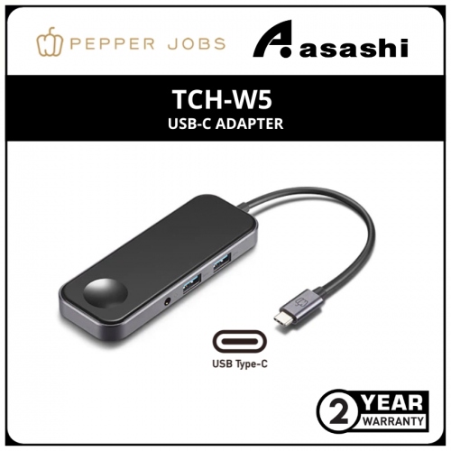 Pepper Jobs TCH-W5 USB-C to USB 3.0 Hub with Apple watch charging pad (2yrs Manufacturer Warranty)