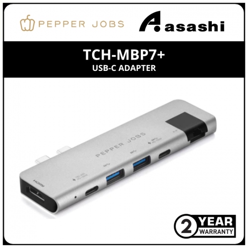Pepper Jobs TCH-MBP7+ Dual USB-C Hub for MacBook Pro 13