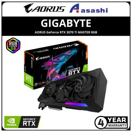 GIGABYTE AORUS GeForce RTX 3070 Ti MASTER 8GB GDDR6x Graphic Card