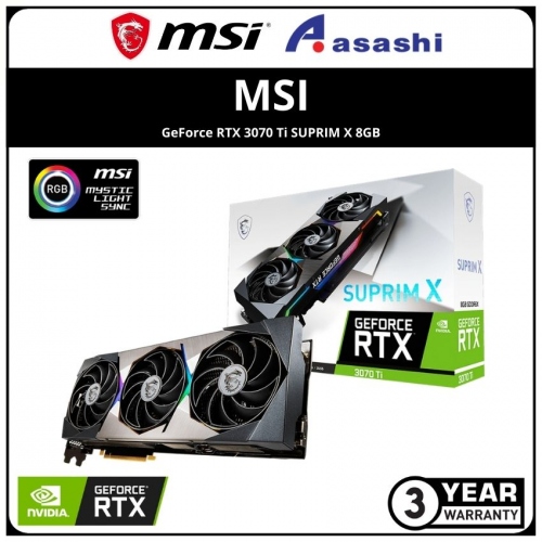 MSI GeForce RTX 3070 Ti SUPRIM X 8GB GDDR6 Graphic Card