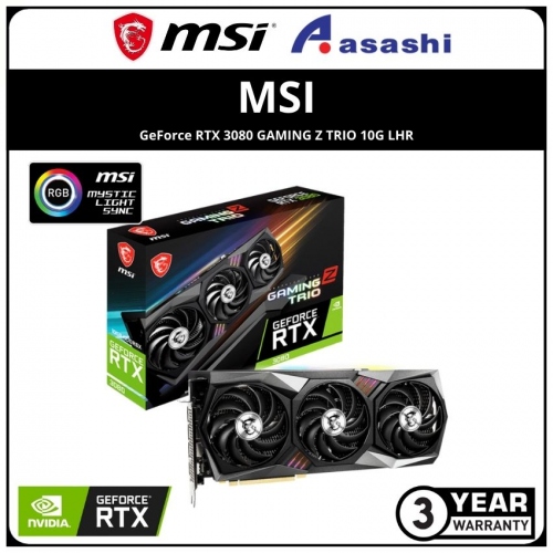 MSI GeForce RTX 3080 GAMING Z TRIO 10G LHR GDDR6x Graphic Card