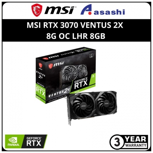 MSI GeForce RTX 3070 VENTUS 2X 8G OC LHR 8GB GDDR6 Graphic Card