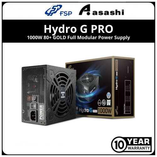 FSP Hydro G PRO 1000W 80+ GOLD Full Modular Power Supply - 10 Years Warranty