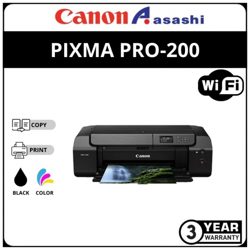 CANON PIXMA PRO-200 PRINTER (1+2 years On-site Warranty)