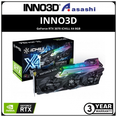 INNO3D GeForce RTX 3070 Ti iCHILL X4 8GB GDDR6x Graphic Card (C307T4-086XX-1820VA35)