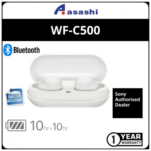Sony WF-C500-White Extra Bass True Wireless Headphone (1 yrs Limited Hardware Warranty)