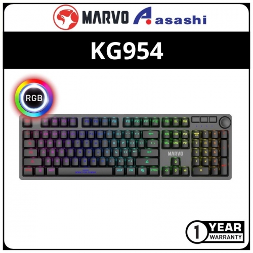 Marvo KG954 Detachable USB-C Mechanical Keyboard- Blue Switches (1 Year Limited Hardware Warranty)