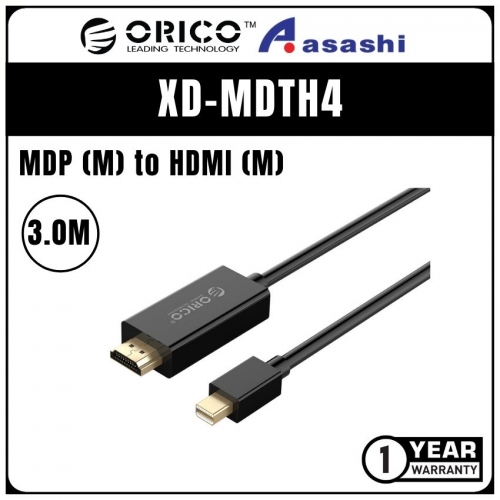 ORICO XD-MDTH4-30 Mini DisplayPort Thunderbolt to HDMI Cable - 3.0M