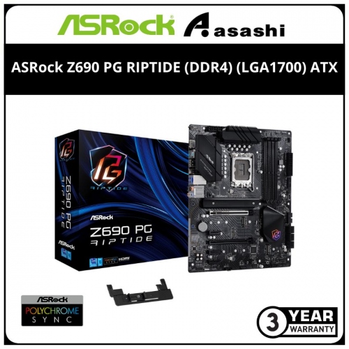 PROMO - ASRock Z690 PG RIPTIDE (DDR4) (LGA1700) ATX Motherboard