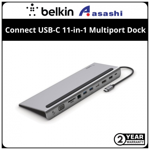 Belkin INC004btSGY Connect USB-C 11-in-1 Multiport Dock