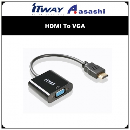 ITWAY OEM (US09020A) HDMI To VGA Converter (1 month Limited Hardware Warranty)