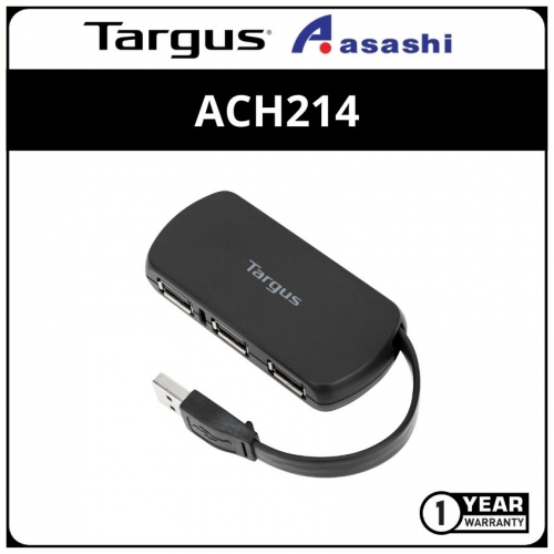 Targus ACH214 USB2.0 4-Port USB Hub (1 yrs Manufacturer Warranty)