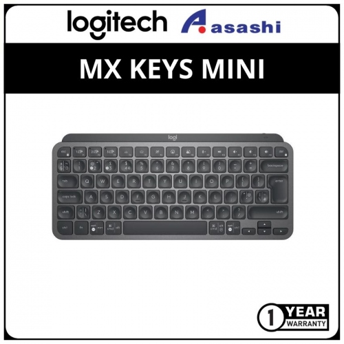 Logitech MX Keys Mini Wireless Keyboard - Graphite (920-010505) 1 Yr Warranty