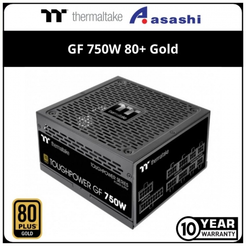 Thermaltake Toughpower GF 750W 80+ Gold Full Modular Power Supply — 10 Years Warranty