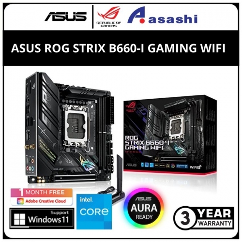 ASUS ROG STRIX B660-I GAMING WIFI (LGA1700) ITX Motherboard