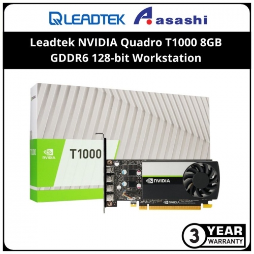 Leadtek NVIDIA Quadro T1000 8GB GDDR6 128-bit Workstation Graphic Card