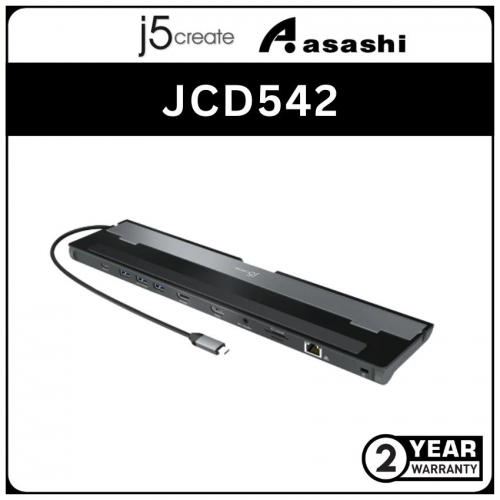 J5Create JCD542 USB-C® Dual HDMI™ Docking Station (2 yrs Limited Hardware Warranty)
