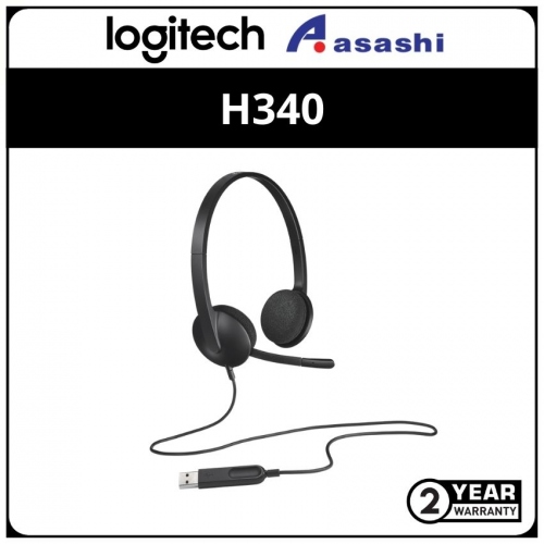 Logitech H340-Black-Ap Headset (1 yrs Limited Hardware Warranty)