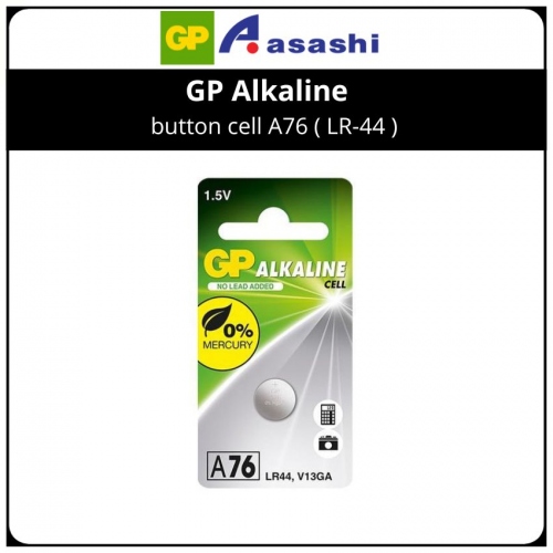GP Alkaline button cell A76 per pcs ( LR44 )