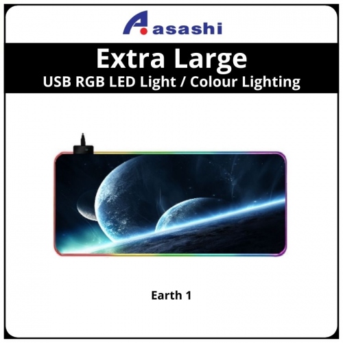 (Random) Extra Large USB RGB LED Light / Colour Lighting 
Gaming Mousepad - MP834 - 80cmx30cmx4mm (No Warranty)
