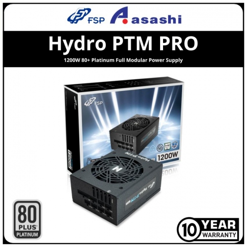FSP Hydro PTM PRO 1200W 80+ Platinum Full Modular Power Supply — 10 Years Warranty