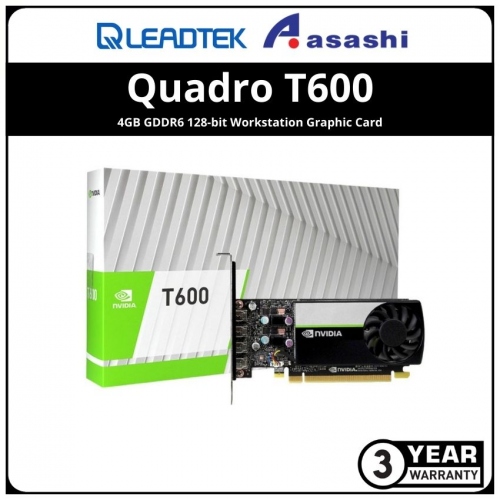 Leadtek NVIDIA Quadro T600 4GB GDDR6 128-bit Workstation Graphic Card