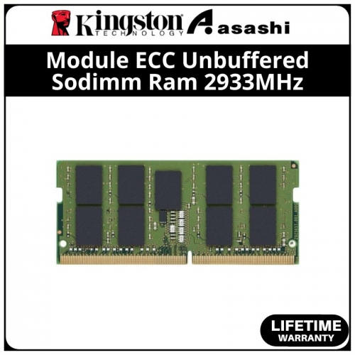Kingston DDR4 32GB 2933MHz 2Rx8 Module ECC Unbuffered Sodimm Ram for Lenovo - KTL-TN429E/32G