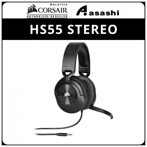Corsair HS55 Stereo Wired Gaming Headset - Carbon (3.5mm) CA-9011260-AP
