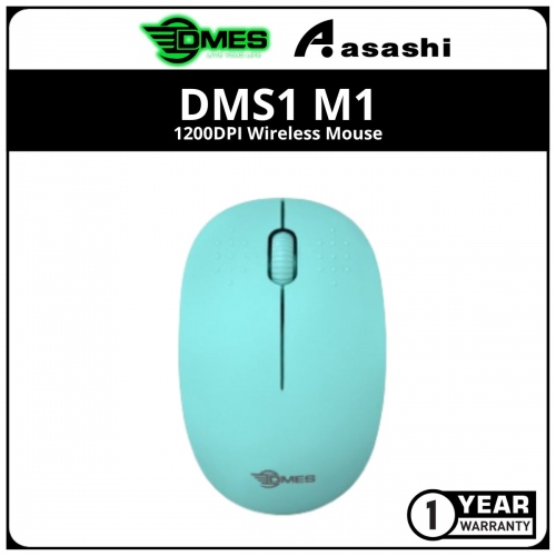 DMES DMS1 M1 1200DPI Wireless Mouse - Green