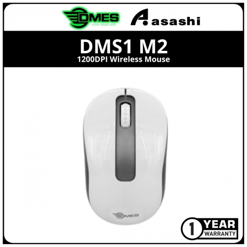 DMES DMS1 M2 1200DPI Wireless Mouse - Grey