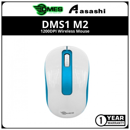 DMES DMS1 M2 1200DPI Wireless Mouse - Blue