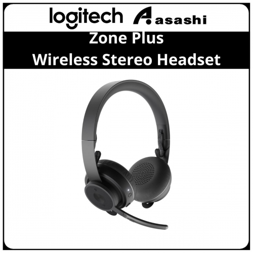 Logitech Zone Plus MS Teams Wireless Stereo Headset 981-000860