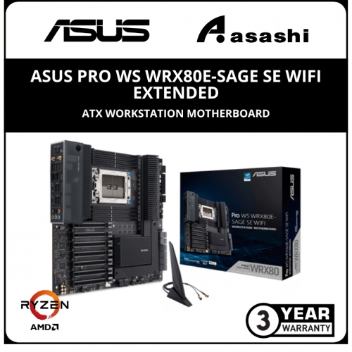 ASUS Pro WS WRX80E-SAGE SE WIFI Extended-ATX Workstation Motherboard