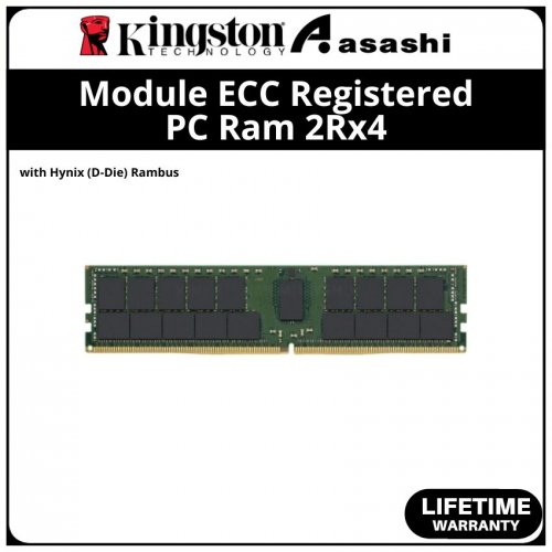 Kingston DDR4 32GB 3200MHz 2Rx4 Module ECC Registered PC Ram with Hynix (D-Die) Rambus - KSM32RD4/32HDR