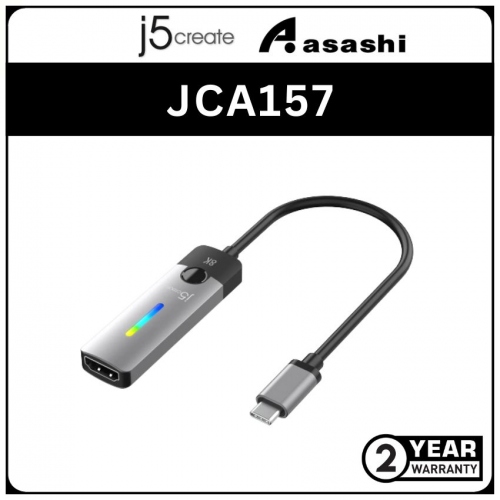 J5Create JCA157 USB-C to HDMI 2.1 8K Adapter (2 yrs Limited Hardware Warranty)